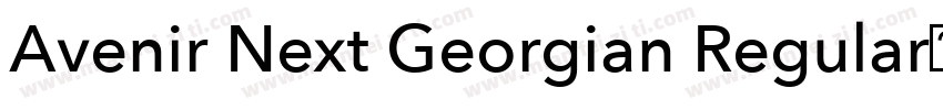 Avenir Next Georgian Regular下载字体转换